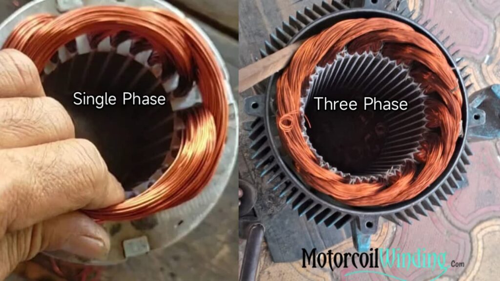 Singel phase vs three phase coil types