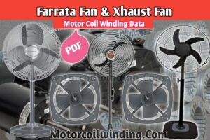 Farrata & Xhaust fan coil winding data
