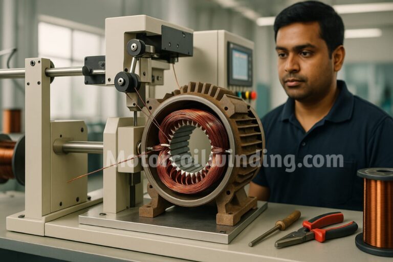 motor coil winding machine