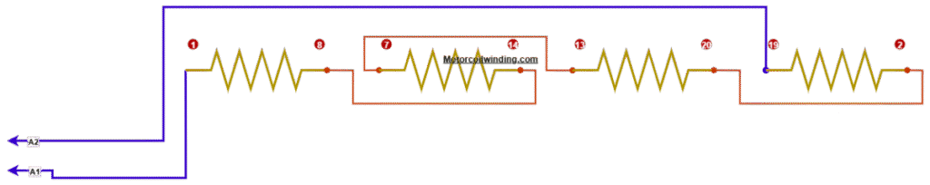 Connection of the first phase 3-Phase AC Motor